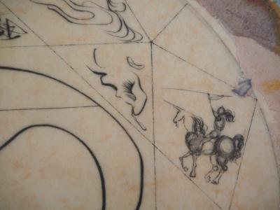 Salvador DALI - L’Alchimie, la Roue - Gravure originale signée 2