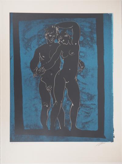 Hans ERNI : Couple amoureux - Lithographie originale Signée 2