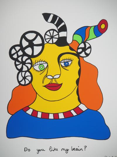 Niki de SAINT PHALLE - Do you like my brain - Sérigraphie originale signée 2