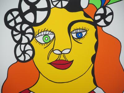 Niki de SAINT PHALLE - Do you like my brain - Sérigraphie originale signée 2