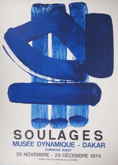 Pierre SOULAGES - Lithographie n°37, 1974 - Lithographie originale 2