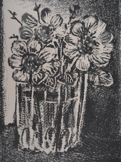 Pablo PICASSO - Fleurs dans un vase, 1950 - Lithographie originale Signée 2