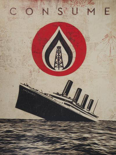 Shepard FAIREY (Obey) - Titanic : Consume - Sérigraphie signée au crayon 2