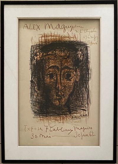 Pablo PICASSO - Visage de garçon, Alex Maguy - Lithographie originale signée dans la planche 2