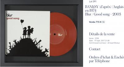 BANKSY (d’après) - Blur / Good song, 2003 - Impression offset sur vinyle 2