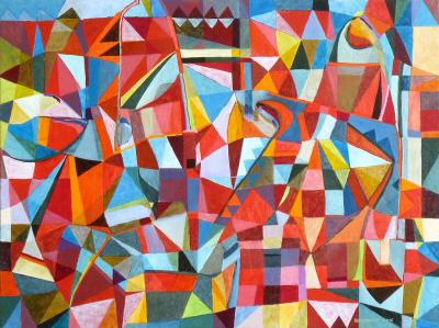 Jérémie IORDANOFF - n ° 599, 2019 - Oil on canvas 2