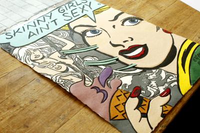 ERRÓ - SKINNY GIRLS AIN’T SEXY - Aquagravure originale signée au feutre 2
