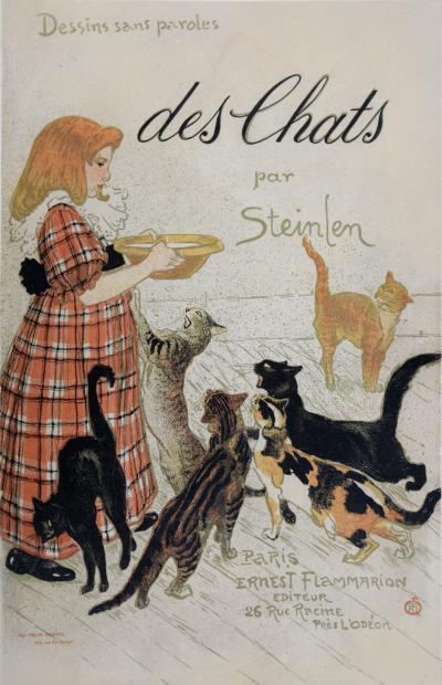 Théophile Alexandre STEINLEN - Des Chats, 1898 - Lithographie originale 2