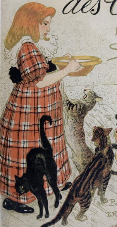 Théophile Alexandre STEINLEN - Des Chats, 1898 - Lithographie originale 2