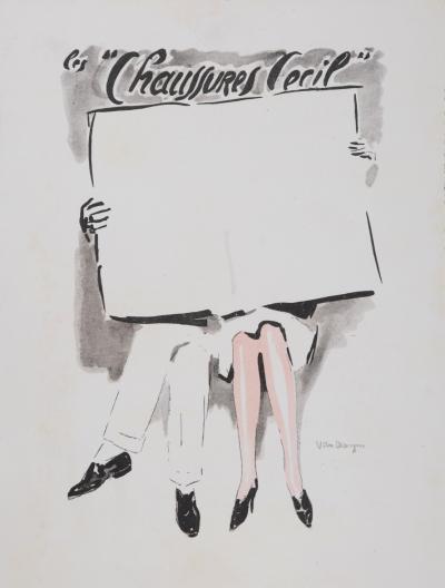 Kees VAN DONGEN - Chaussures Cecil, 1929 - Lithographie Originale 2
