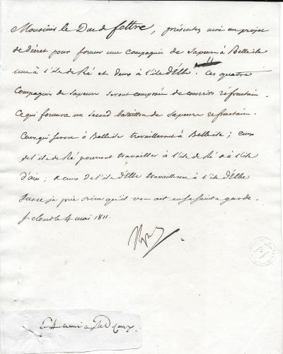 NAPOLEON 1er - Lettre signée 2