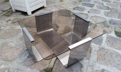 Francois MONNET - Table basse de salon / d’appoint, circa 1975 2