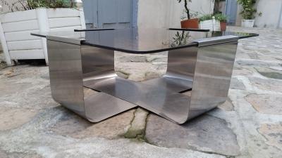 Francois MONNET - Table basse de salon / d’appoint, circa 1975 2