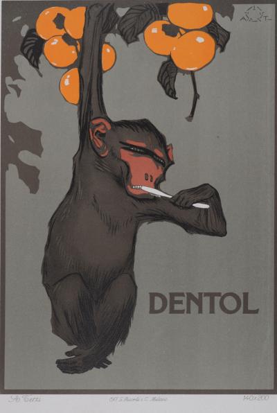 Aleardo TERZI - Dentol, 1914 - Affiche lithographique originale 2