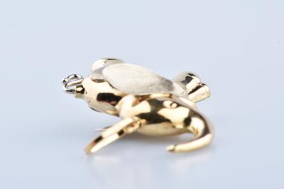 Pendentif éléphant en or jaune 2