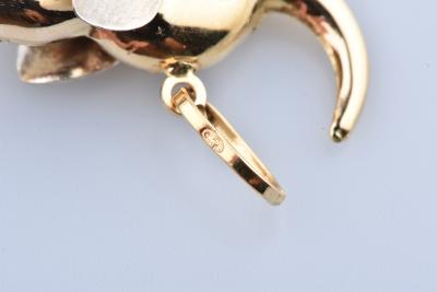 Pendentif éléphant en or jaune 2