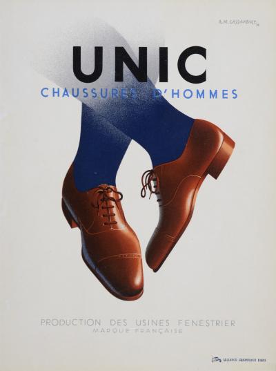 CASSANDRE - Unic, 1932 - Petite affiche lithographique originale 2