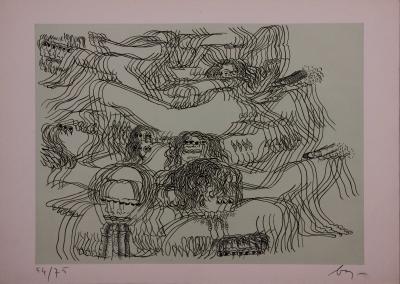 Enrico BAJ - Erotica II, 1976 - Gravure à l’eau forte signée à la main 2