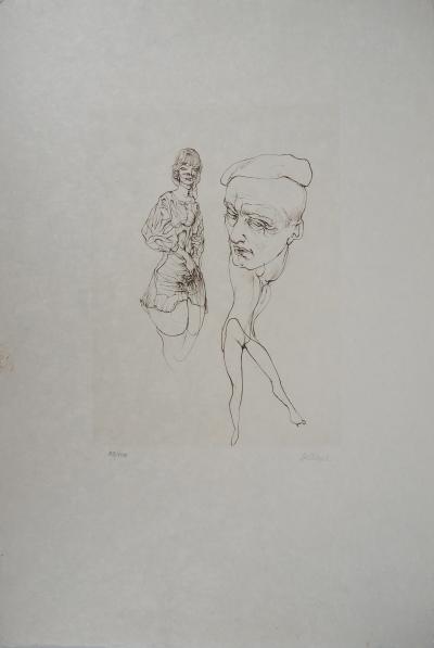 Hans BELLMER - Observateur et observée - Gravure originale signée 2