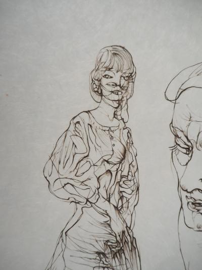 Hans BELLMER - Observateur et observée - Gravure originale signée 2