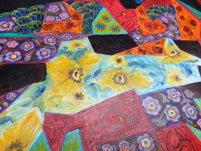 Jocelyne HOFFELT - Fleurs en  Puzzle, 2020 - Huile sur toile 2