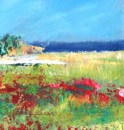 DANE - Les coquelicots sur l’Ile de Ré, 2019 - Acrylique sur toile 2