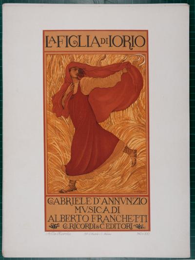 Adolfo DE CAROLIS - Figli di Iorio, 1914 - Affiche lithographique originale 2