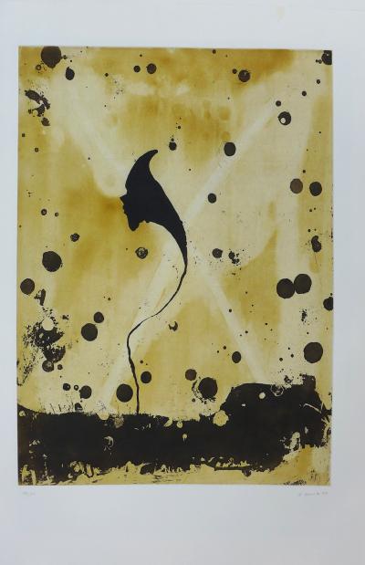 Daniel SENISE - Flor, 1999 - Gravure signée au crayon 2
