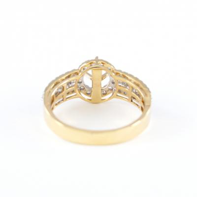 Bague Diamant Or Jaune - Pierre centrale non montée 2