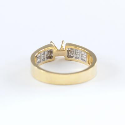 Bague Diamant Or Jaune - Pierre centrale non montée 2