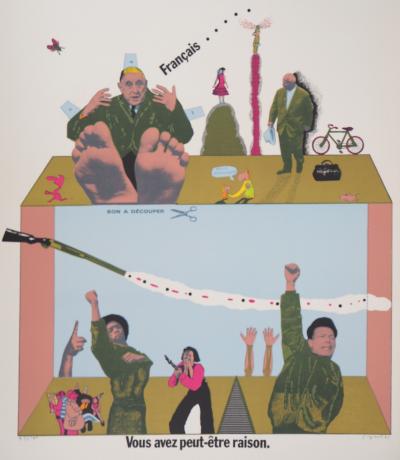 Antonio SEGUI : La révolte, 1970 - Lithographie signée au crayon 2
