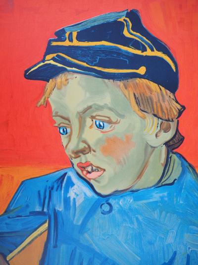 Vincent VAN GOGH (d’après) : Camille Roulin, l’écolier - Lithographie en couleur 2