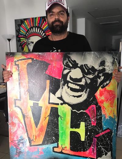 Clem$ - Love Charles, 2019 - Acrylique sur toile 2