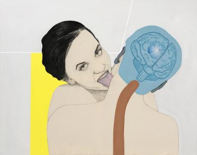 Mateo ANDREA - Lenguita, 2020 - Technique mixte 2