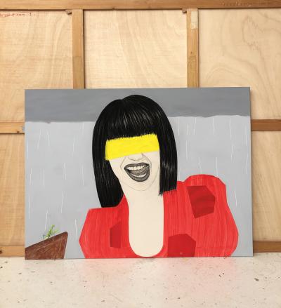 Mateo ANDREA - Vestido Rojo, 2019 - Technique mixte 2