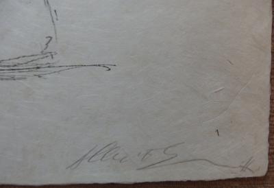 Alberto GIACOMETTI : Bouquet de roses, Lithographie originale signée au crayon 2