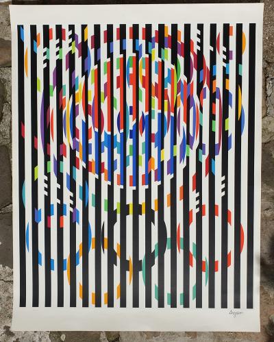 Yaacov AGAM -  Message of Peace, 1988 - Sérigraphie signée au crayon 2