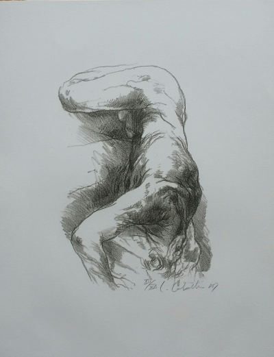 Luis CABALLERO - Nu L1, circa 1985 - Lithographie originale signée au crayon 2