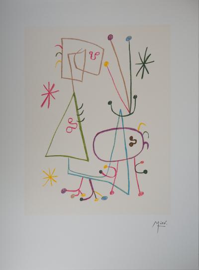 Joan MIRO : Famille à l’étoile - Lithographie signée