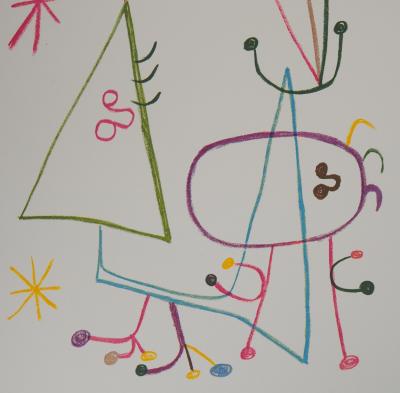 Joan Miró: Family with a Star - Signed Lithograph 2