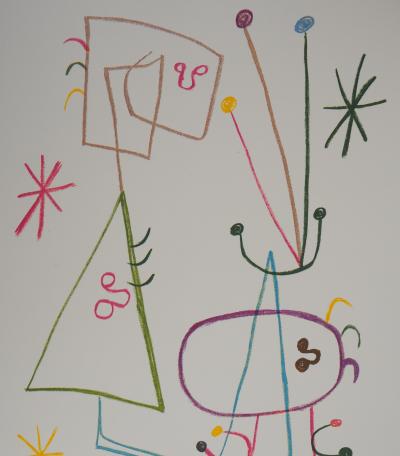 Joan MIRO (d’après) - Famille à l’étoile - Lithographie signée 2