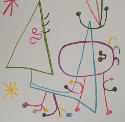 Joan MIRO (d’après) - Famille à l’étoile - Lithographie signée 2