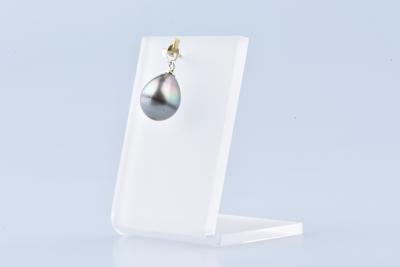 Pendentif de perle de culture de Tahiti en forme de goutte 2