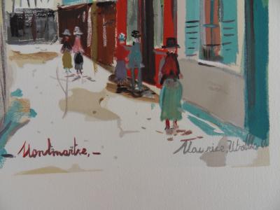 Maurice UTRILLO (d’après) : Montmartre : le Moulin de la Galette sous la neige - Lithographie 2