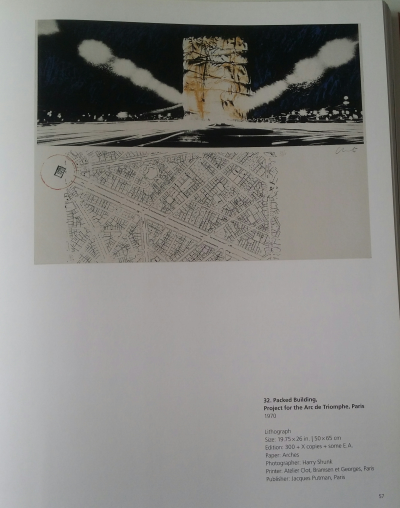 CHRISTO - Arc de Triomphe, 1972  - Lithographie signée au crayon 2