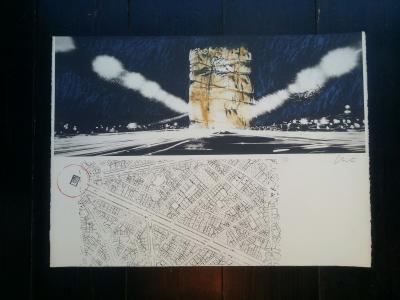 CHRISTO - Arc de Triomphe, 1972  - Lithographie signée au crayon 2