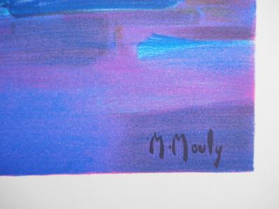 Marcel MOULY - Le port au petit matin - Lithographie originale, Signée 2
