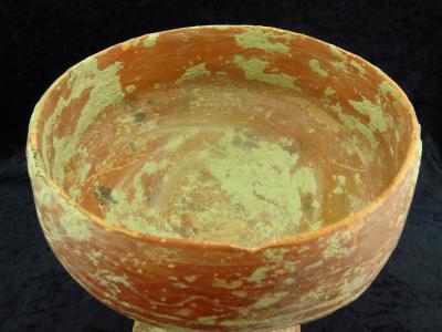 Empire néo-babylonien - Coupe en terre cuite décorée 2