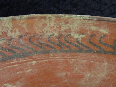 Ancien bol en terre cuite décoré à la Nouvelle Babylone 2