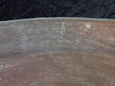 Ancien bol en terre cuite décoré à la Nouvelle Babylone 2
